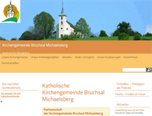 Tablet Screenshot of kath-bruchsal-michaelsberg.de
